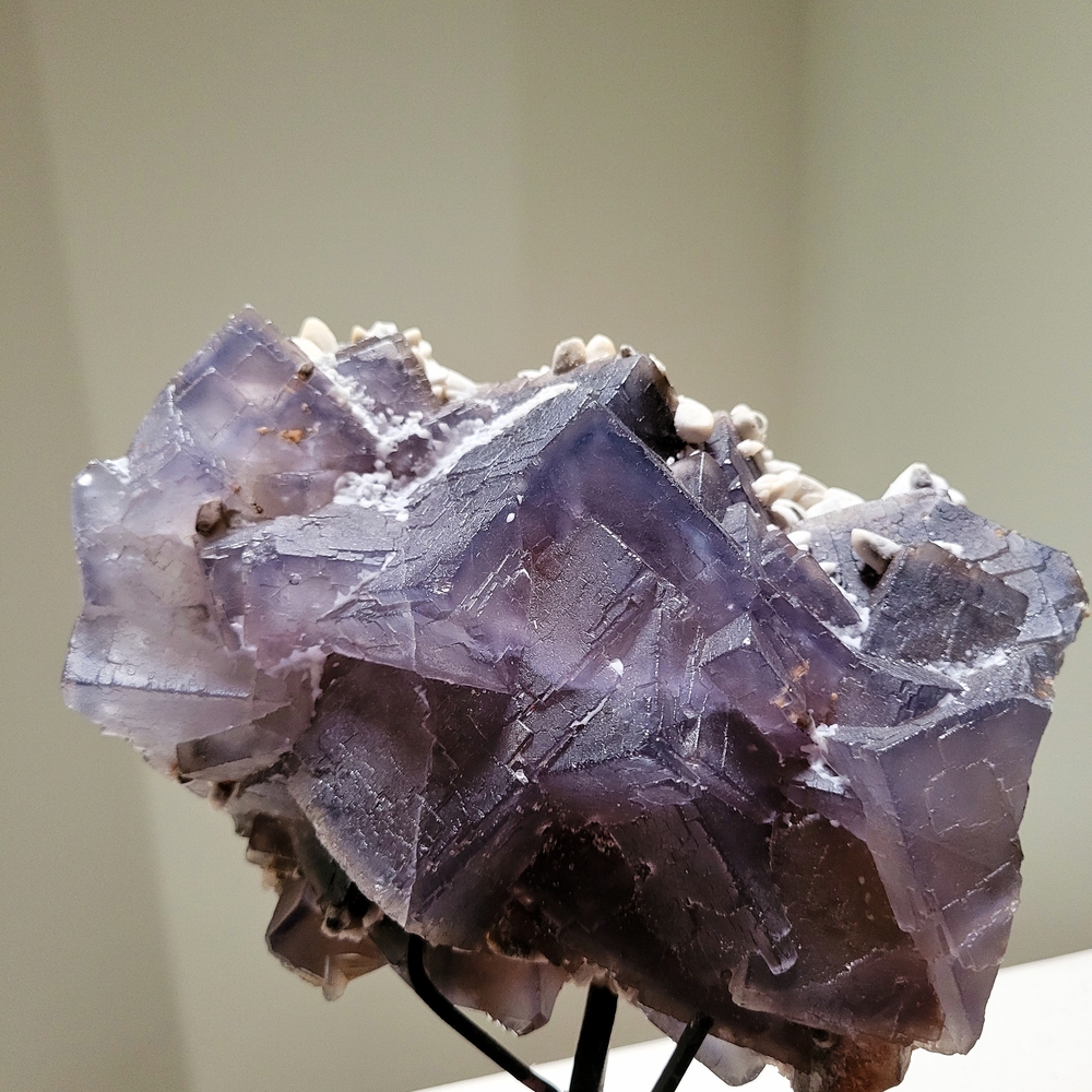 Phantom Cubic Fluorite With Calcite